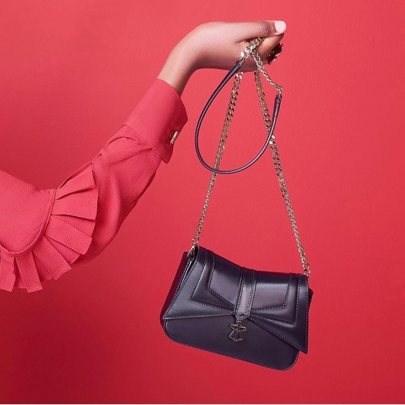 Lara Bellini - KIKI MICRO black leather bag - Picture 1 of 4